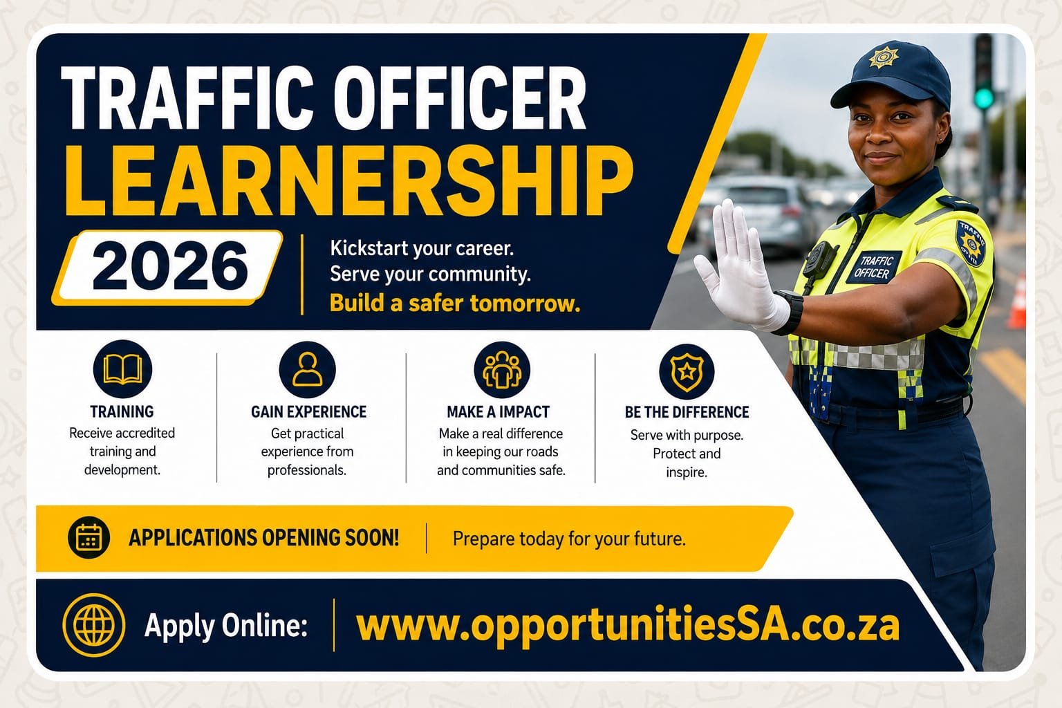 Learner Traffic Officers For 12-Month Learnership Programme 2026